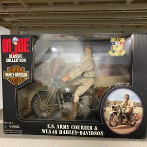 GI Joe Army Courier Figure with Harley Davidson
